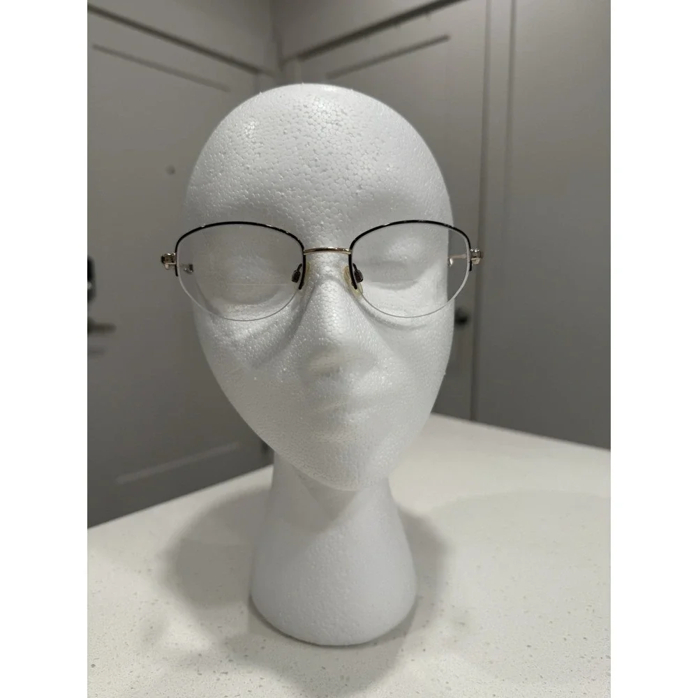 Sophia‎ Loren M304 Zyloware 168 Eyeglasses Frames Only Brown Gold 50-19-135